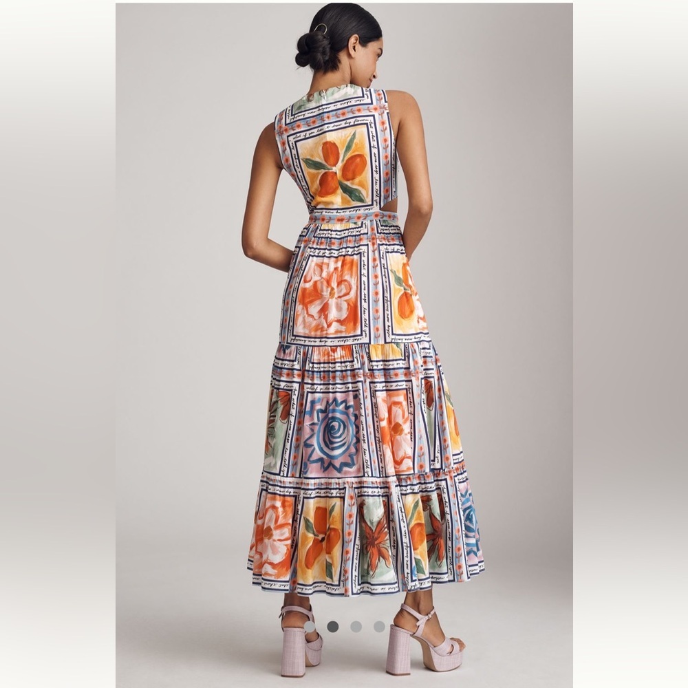 Lingua Franca Marcia Anthropologie NWT 
Sleeveless A-Line Maxi Dress size 6. - Picture 4 of 16